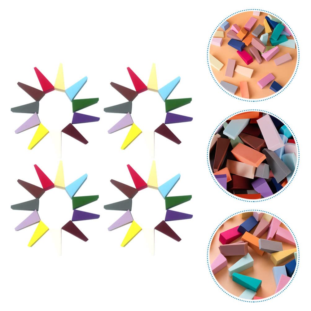 Beavorty 50pcs Latex-Free Makeup Sponges - Triangle Beauty Blenders for Foundation, Concealer & Powder - Professional Cosmetic Sponges for Flawless Makeup Application - Perfect for Daily Use, Travel & Professional Makeup Kits
