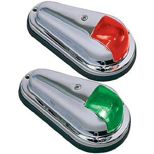 Perko 0955DP0CHR 12V LED Vertical Mount Marine Side Lights for Boats & Yachts - Waterproof Navigation Lights for Safe Night Sailing