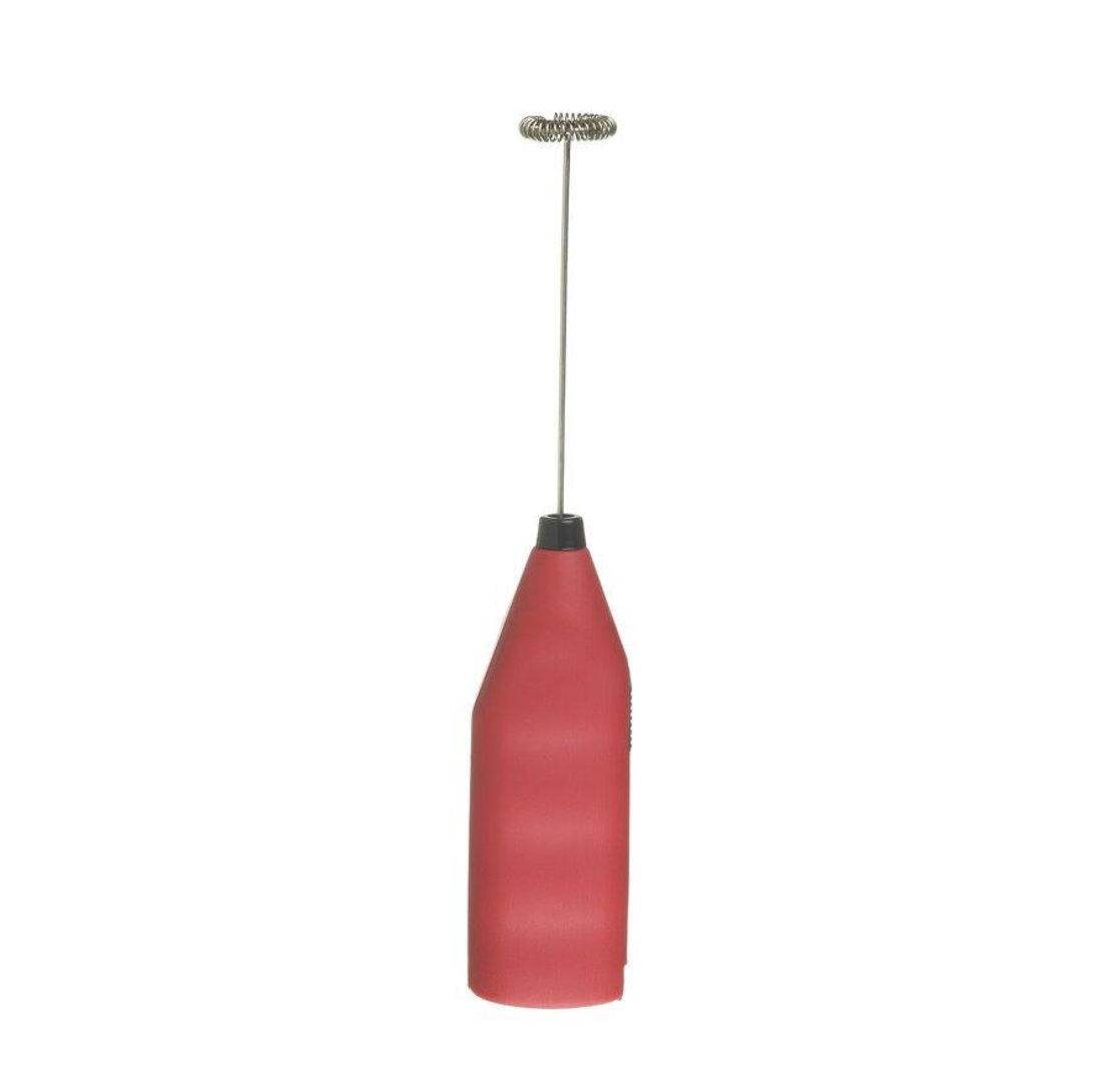 Grosche Electric Milk Frother - Handheld Whisk for Coffee, Latte, Cappuccino - Fast & Quiet - Perfect for Home, Office, Coffee Shops (Red)