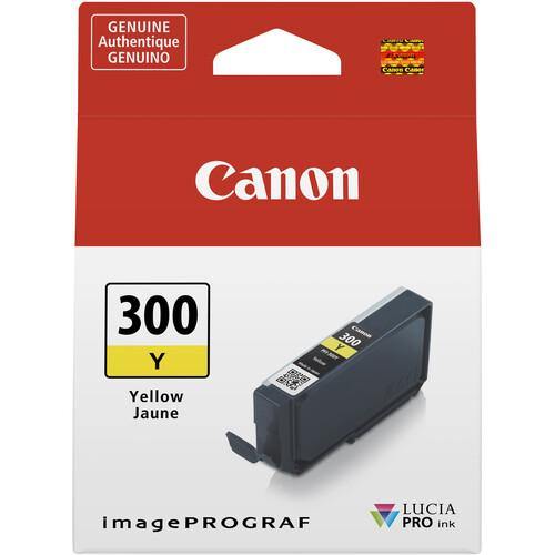 Canon LUCIA PRO PFI 300 Y (Yellow) Ink Tank - High-Quality Printer Ink for Canon PRO-1000, PRO-2000 - Perfect for Professional Photo Printing & Fine Art Reproduction