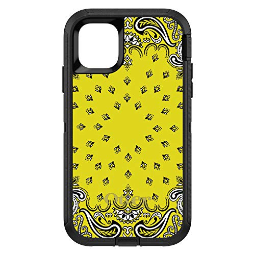 Bandana Print - Yellow, Black, White On Black Case
