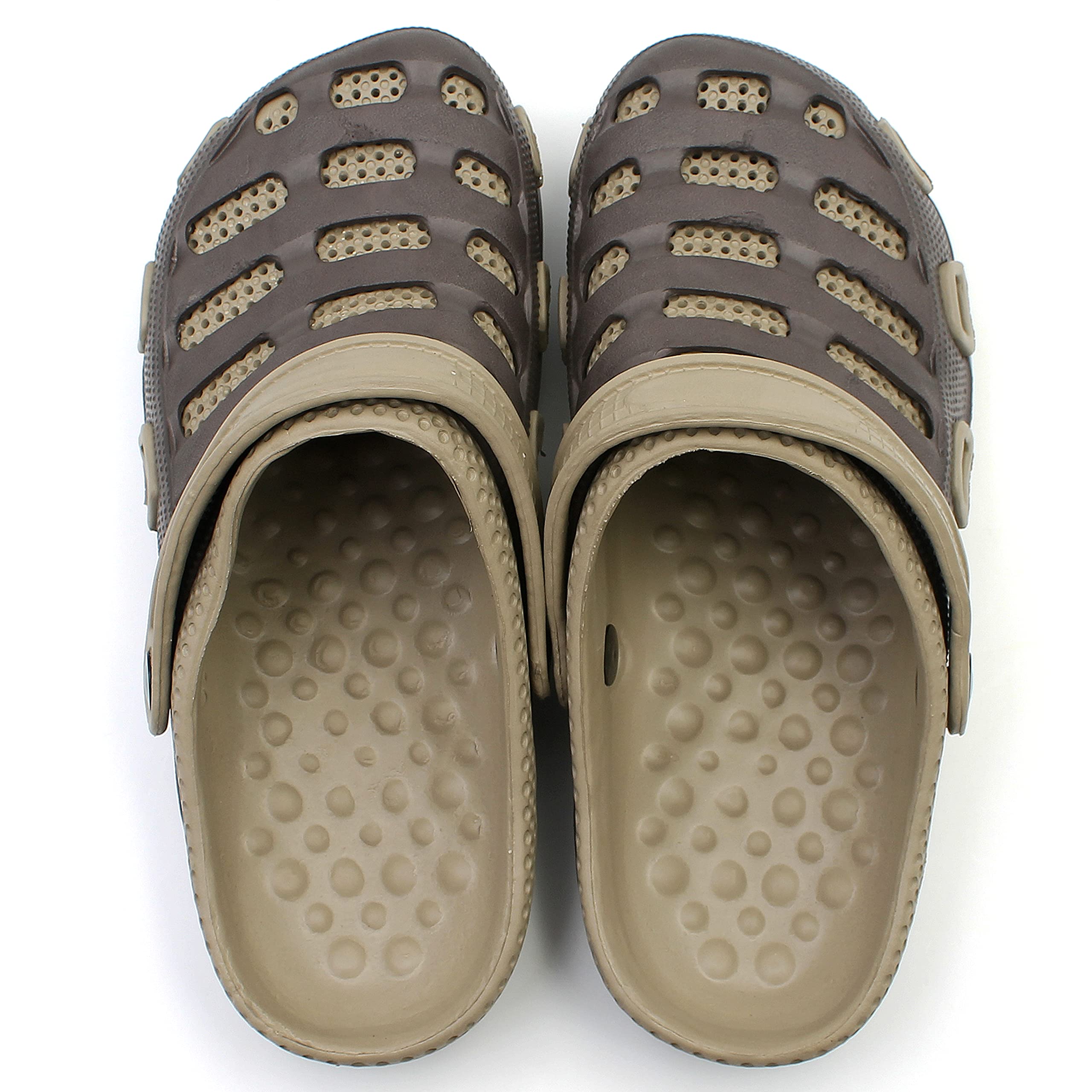 Men's Garden Clogs Shoes - Breathable Two-Tone Summer Sandals & Slippers for Beach, Backyard, Poolside Relaxation - Perfect for Outdoor, Casual Wear & Water Activities