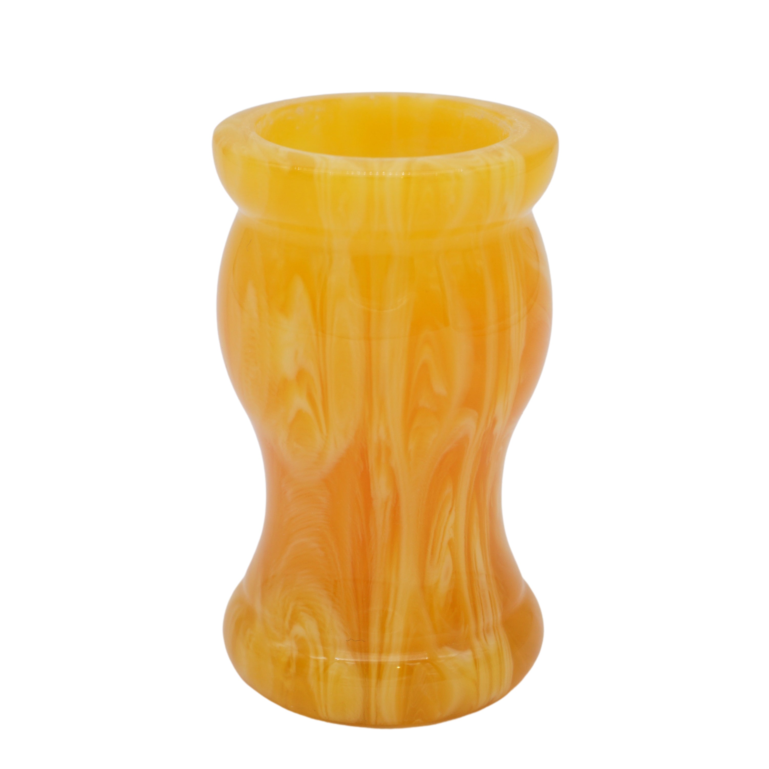 Premium Amber Handcrafted Shaving Brush Handle for 24mm & 26mm Knots - Luxury Wet Shaving Essential for Men's Grooming & Barber Shop Use