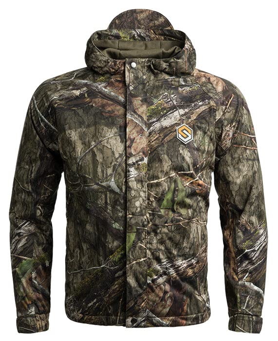 Scentlok Vapour Midweight Waterproof Camouflage Hunting Jacket for Men - Windproof & Odor Control Outdoor Gear for Deer, Turkey & Big Game Hunting