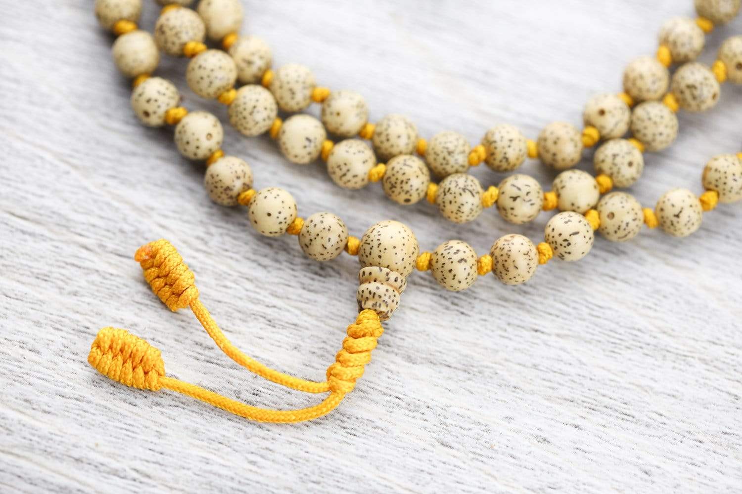 Authentic Hand-Knotted Lotus Seed Mala Beads - 108 Buddhist Prayer Beads for Meditation, Yoga & Mindfulness Practice - Natural Spiritual Jewelry for Stress Relief & Positive Energy