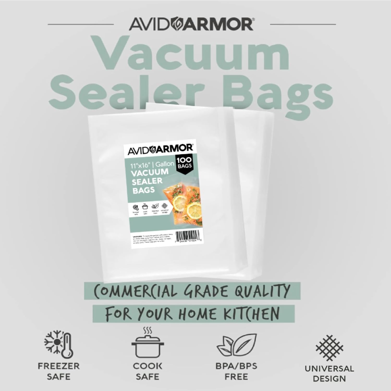 Avid Armor Heavy Duty Vacuum Sealer Bags 100 Count - 11