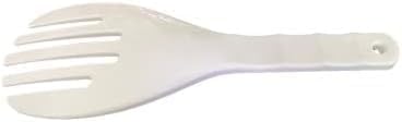 White Jumbo Large Plastic Rice Paddle Spatula - 10.63