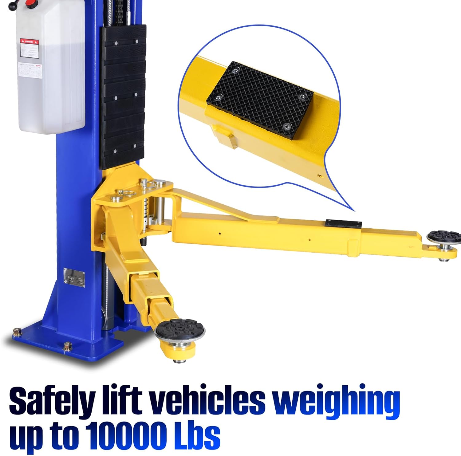WEIZE 10000lbs 2 Post Car Lift with Double Point Release - Heavy Duty Overhead Auto Truck Tractor Lift for Repair Shops & Garages | Perfect for Vehicle Maintenance & Auto Repair Services