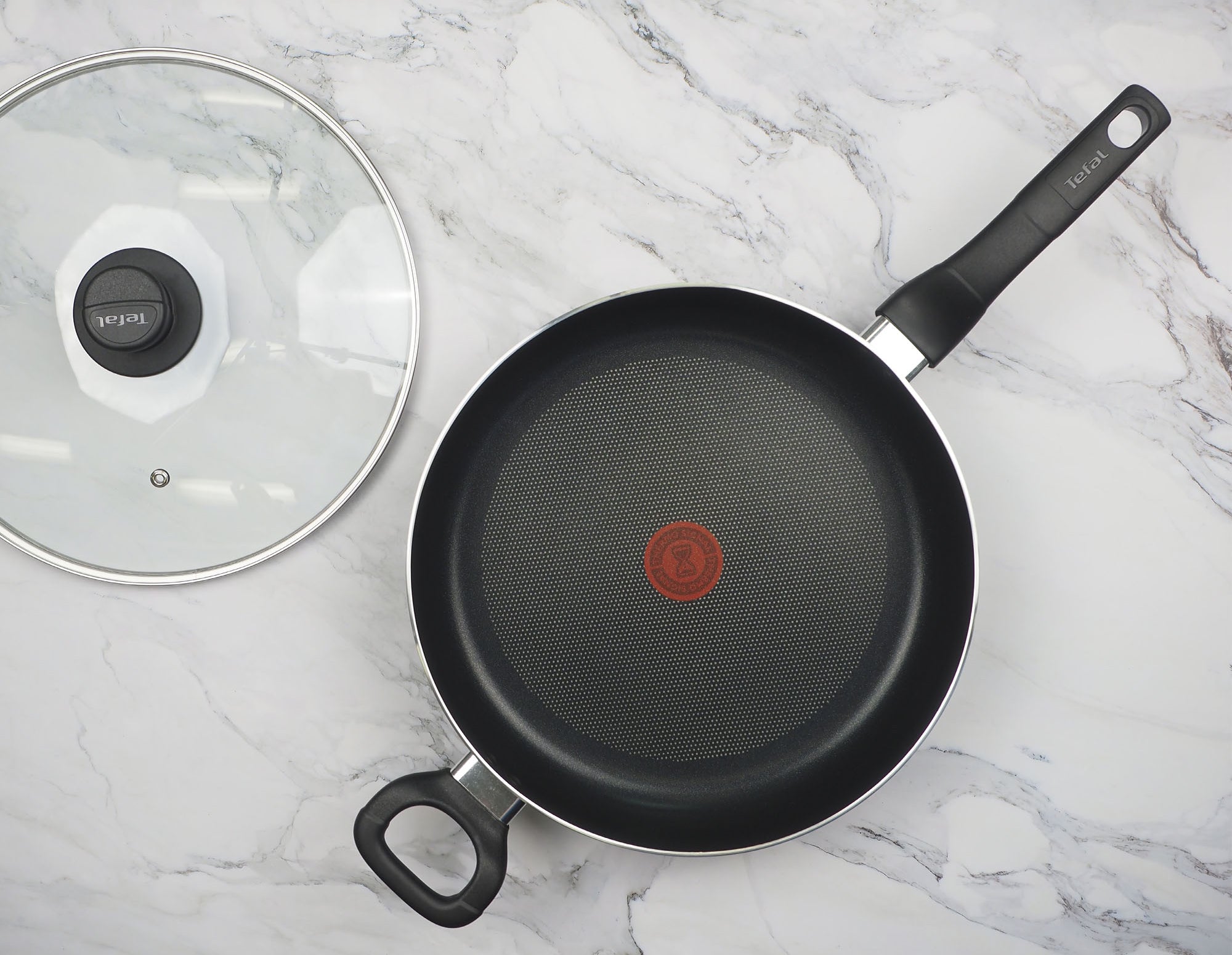 Tefal 30cm Non-Stick Saute Pan with Lid - Premium Cookware for Sauteing, Frying & Stir-Frying | Perfect for Gas, Electric & Induction Stoves | Easy-Clean Kitchen Essential