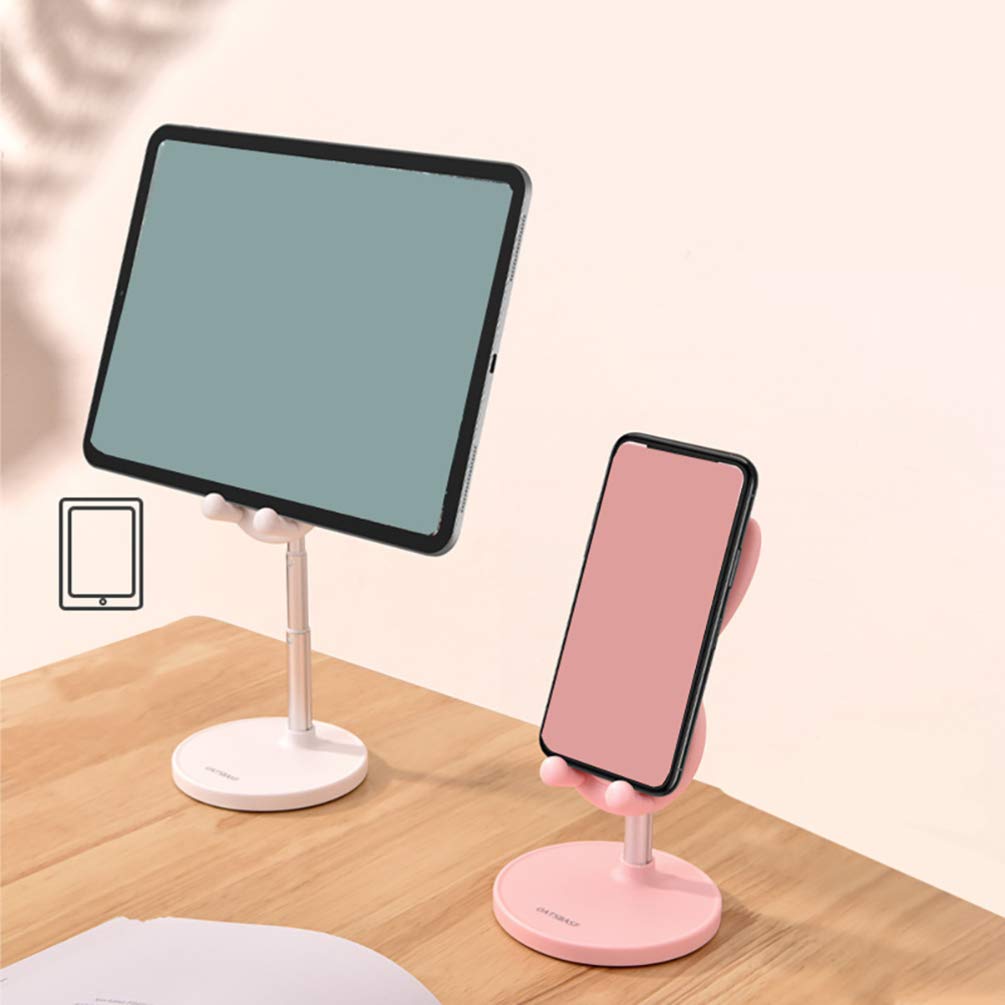 UKCOCO Adjustable Phone Stand & Tablet Holder - Universal Desktop Organizer for iPhone, Samsung, iPad - Perfect for Work, Study, Video Calls and Bedside Use