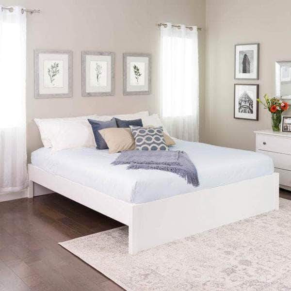 Select 4 Post Platform Bed Frame - Queen/King Size, Multiple Finish Options | Elegant Bedroom Furniture for Master Suite or Guest Room