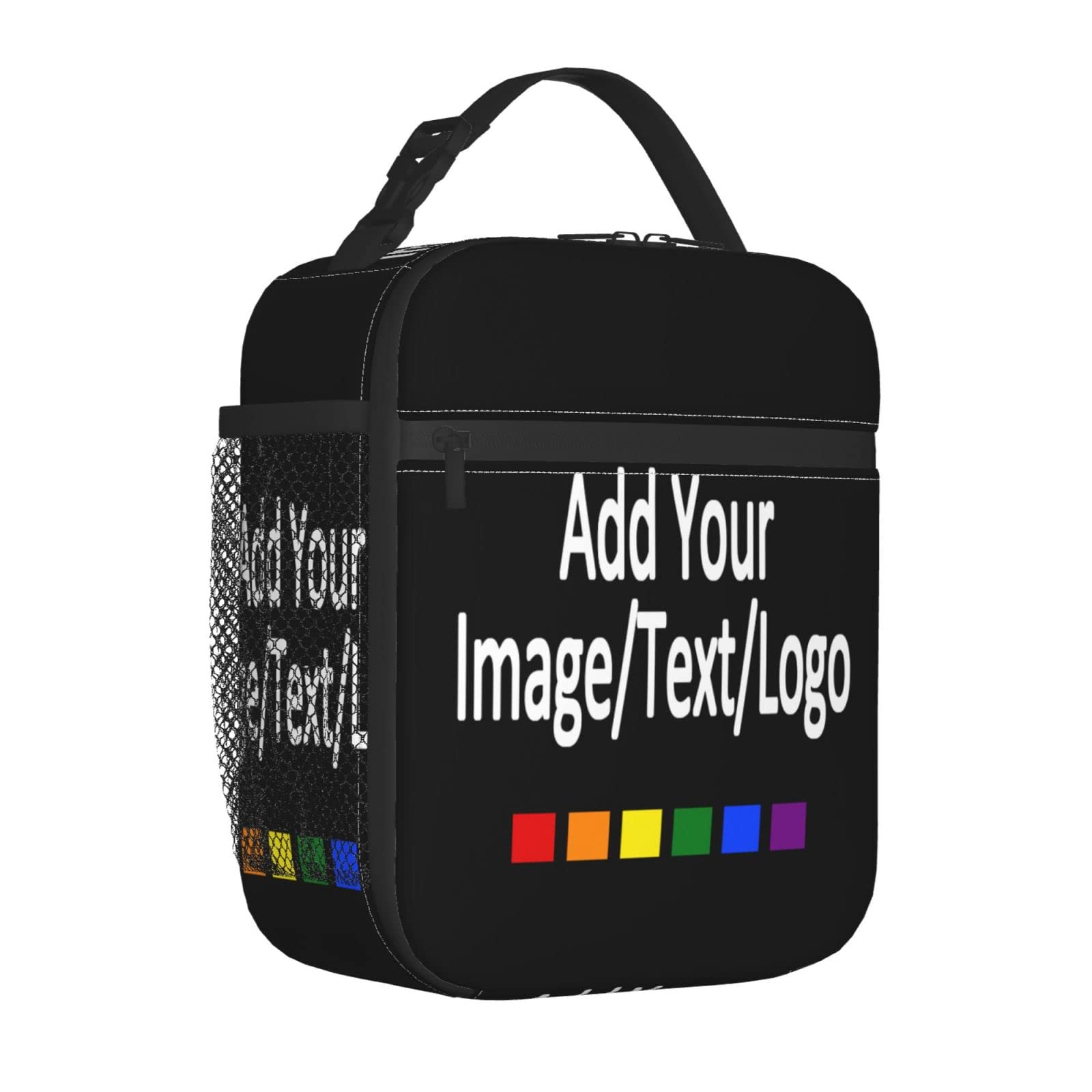 Custom Insulated Lunch Box with Photo & Name Personalization - Reusable Thermal Lunch Bag for Kids, Adults, Office, School, Picnic & Work | Perfect for Meals On-The-Go, Family Outings & Daily Commute