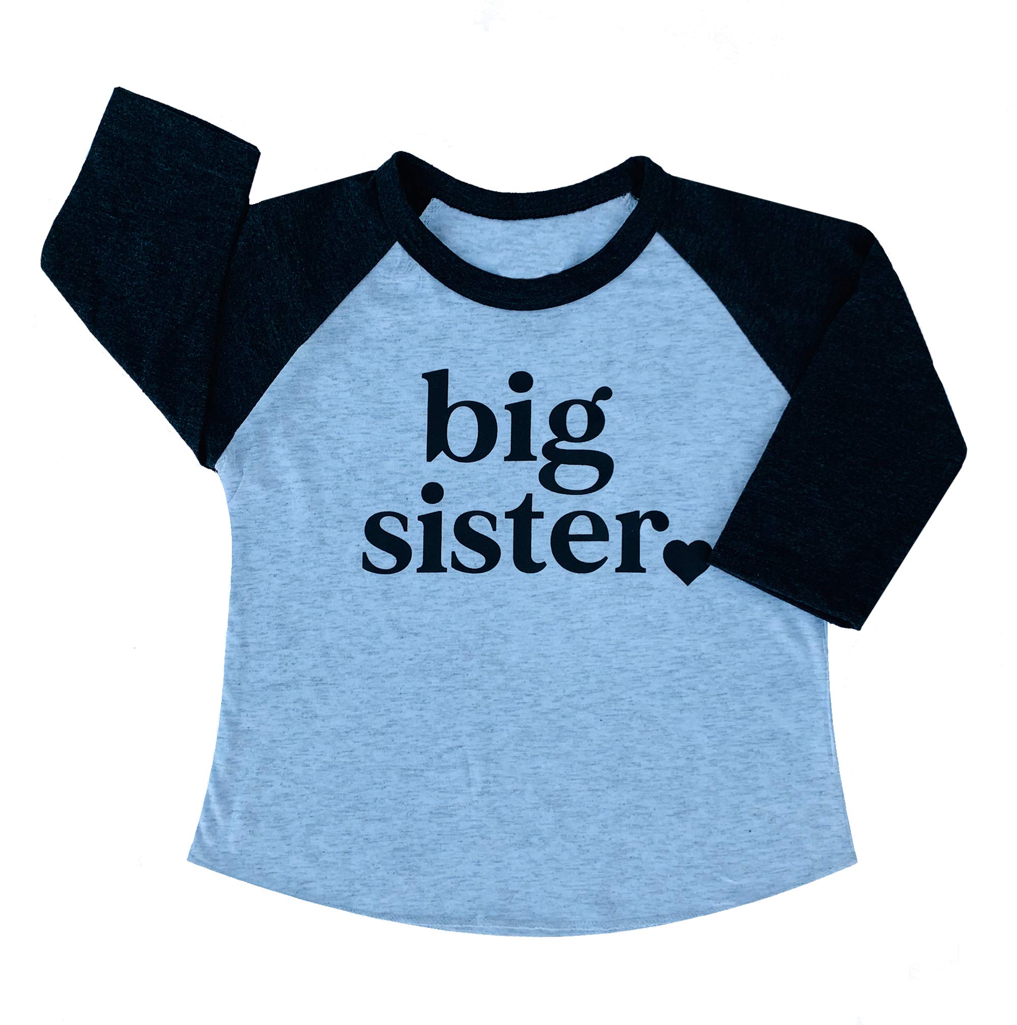 Big Sister & Little Sister Matching Sibling Reveal T-Shirts for Toddlers & Babies - Perfect for Gender Reveal Parties & Family Photo Shoots
