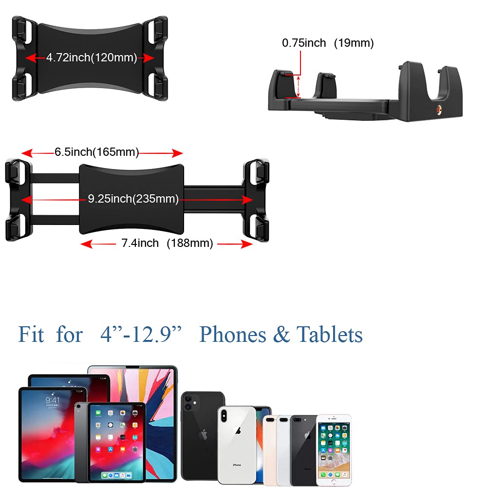 Universal Aluminum Foldable Phone & Tablet Mount Holder - Adjustable Bracket for 4-13