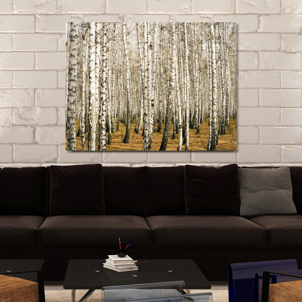 Birch Trees 3 - Giclee Print Canvas Wall Art - Nature Inspired Home Decor for Living Room, Bedroom & Office