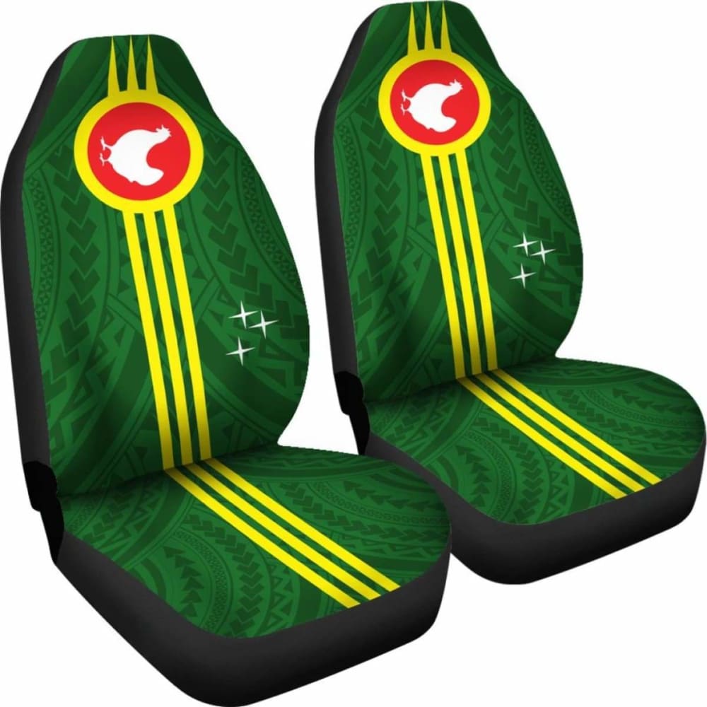 American Samoa Car Seat Covers with Manu'Atele Flag Design - Durable & Stylish Auto Accessories for Trucks & SUVs - Perfect for Road Trips & Island-Themed Decor
