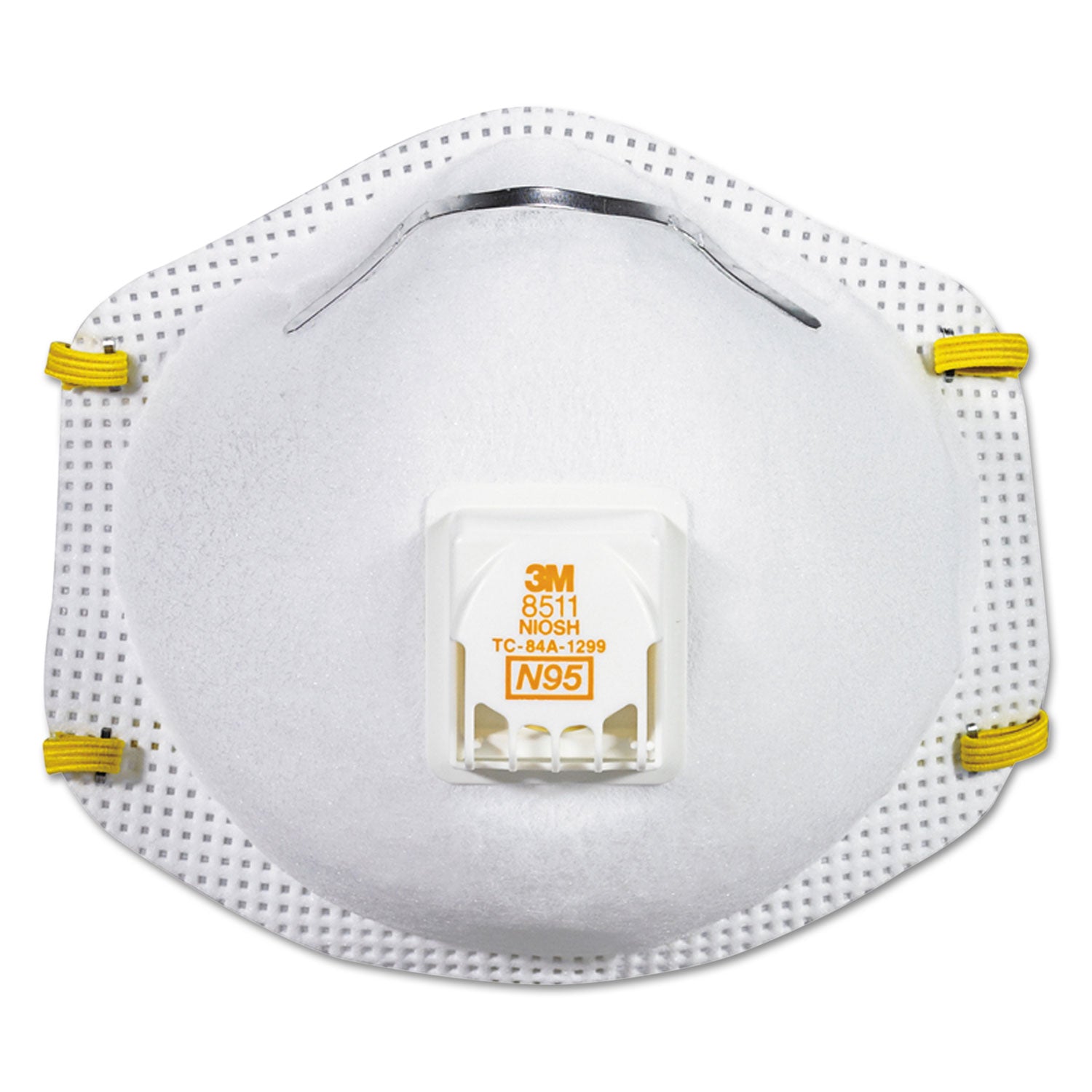 3M™ Particulate Respirator with Cool Flow Exhalation Valve - NIOSH Approved N95 Standard Size (10-Pack) - Dust Mask for Woodworking, Construction & Home Improvement Projects