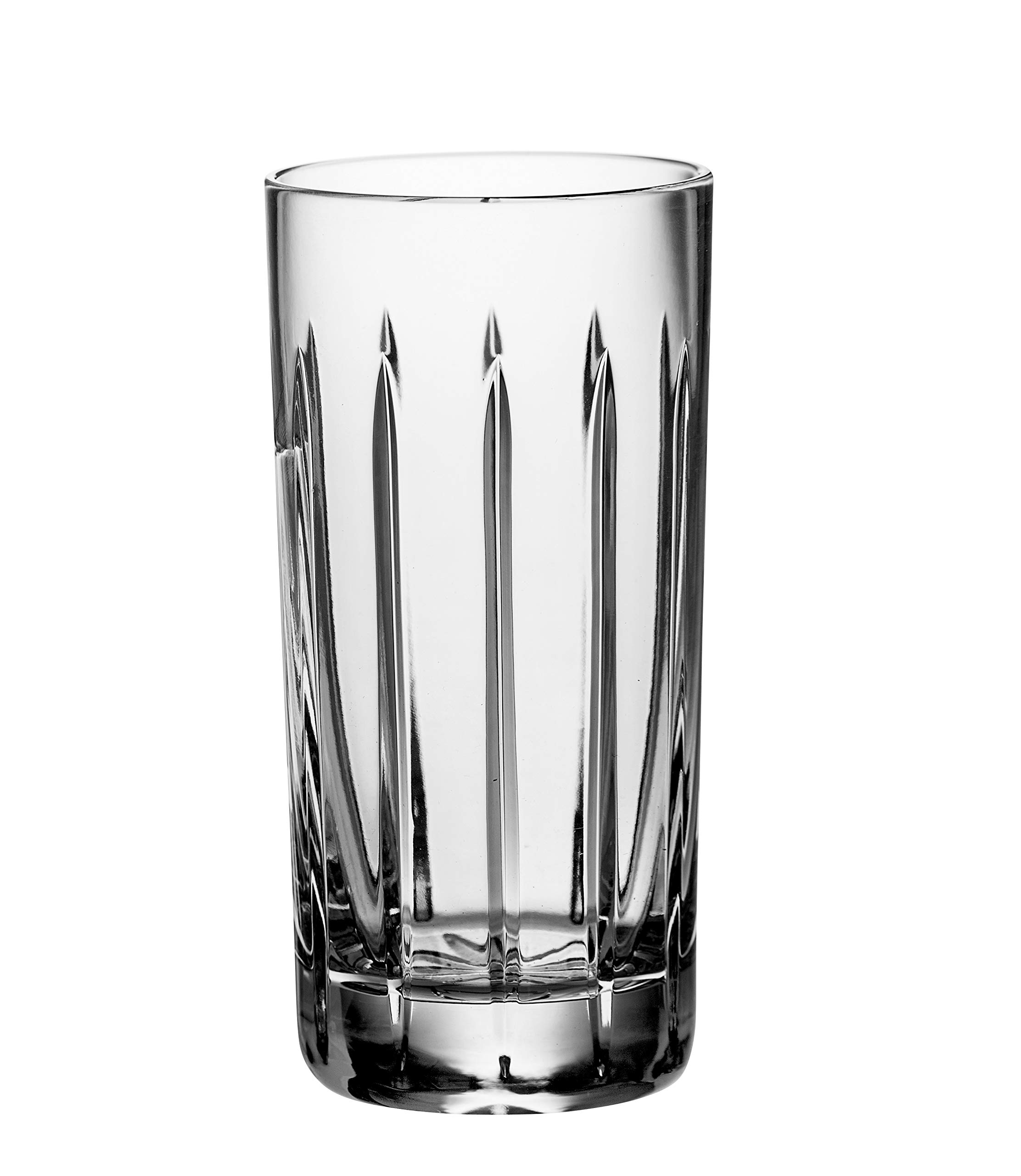 Barski Crystal Highball Tumbler Glasses - Set of 6 Hand Cut Crystal Drinking Glasses - 15 oz Elegant Tumblers for Water, Juice, Wine, Beer & Cocktails - Perfect for Parties, Weddings & Home Bar - Made in Europe