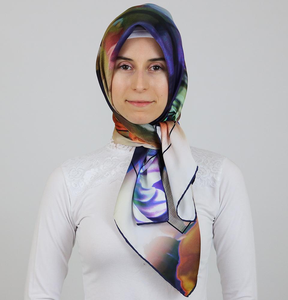 Aker Satin Square Hijab Scarf 7235 921 - Soft & Breathable Muslim Headscarf for Women - Perfect for Daily Wear, Prayer, and Special Occasions