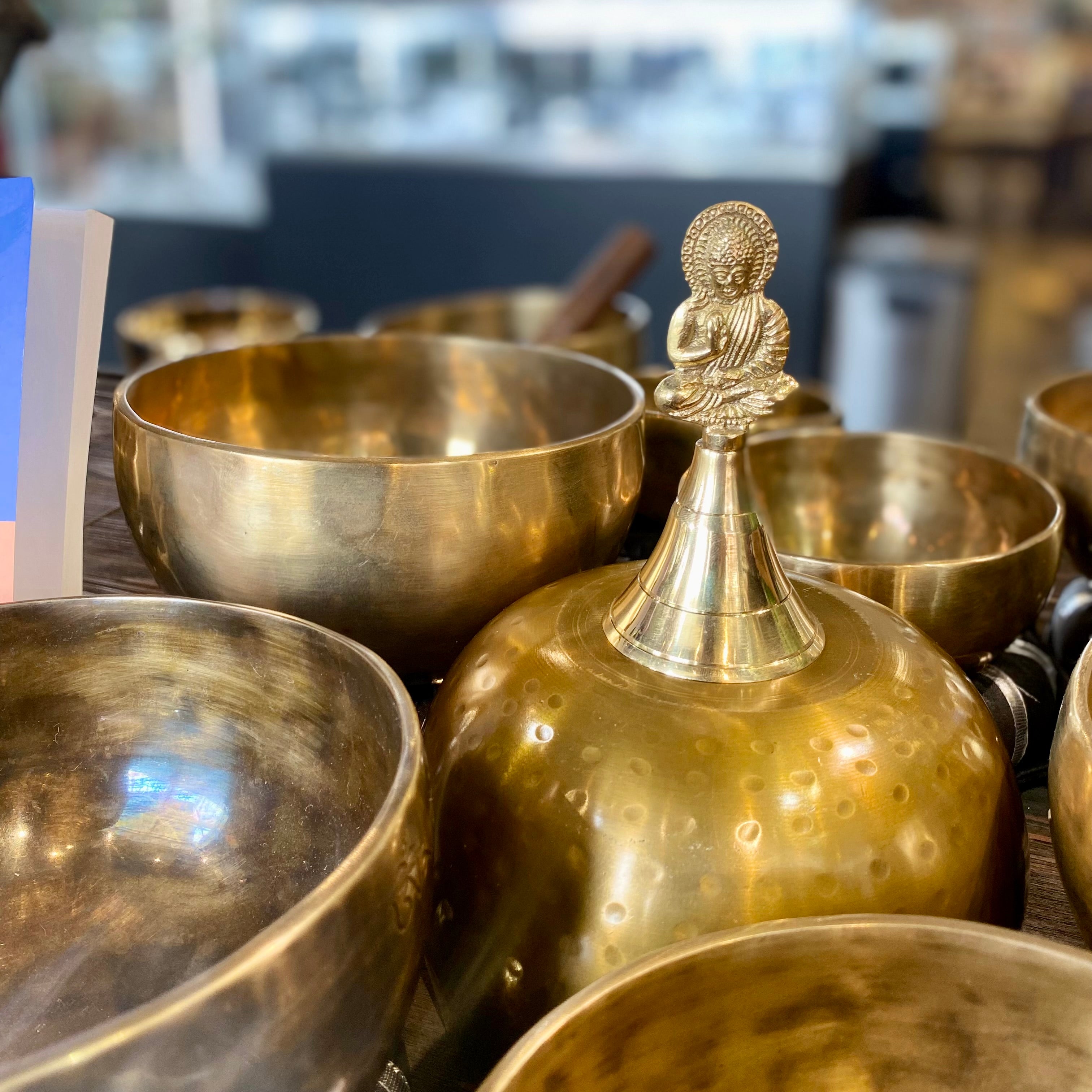 Handmade Brass Buddha Bell - Meditation & Yoga Accessory for Home Decor, Spiritual Gifts, and Mindfulness Practice