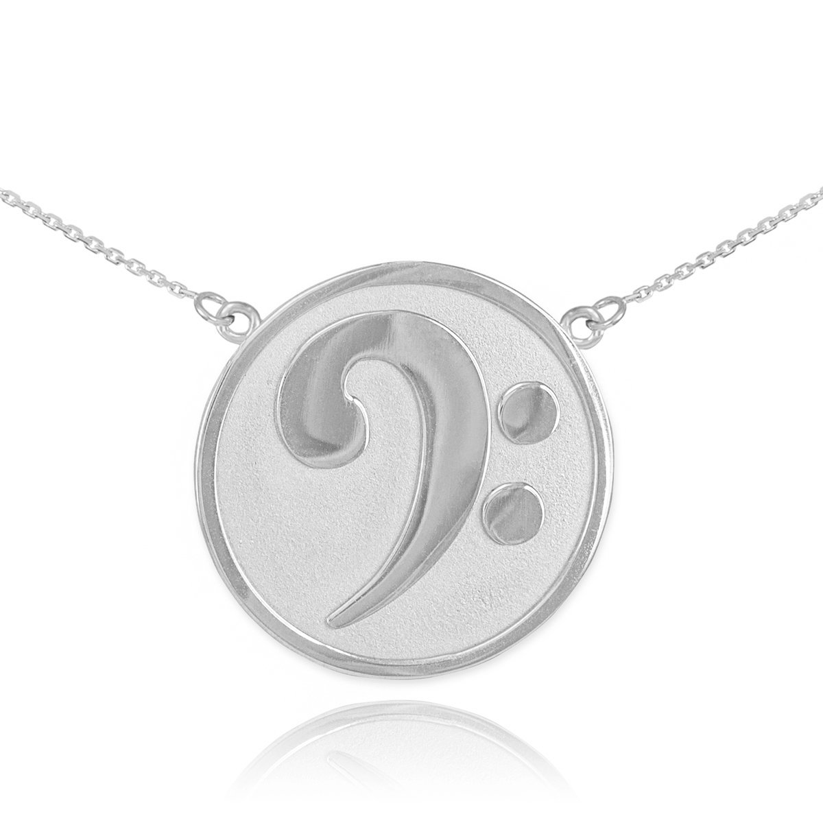 925 Sterling Silver Music Note Charm Necklace - Perfect Gift for Musicians