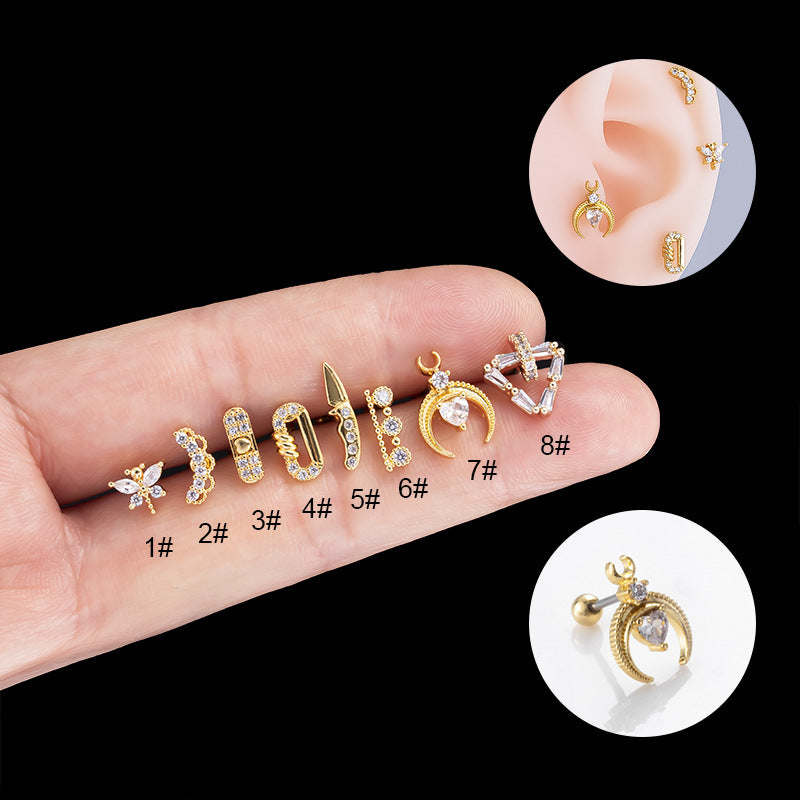 20G Cartilage Surgical Steel Earrings - Minimalist Ball Back Stud Earrings for Women | Hypoallergenic, Comfortable Everyday Wear | Perfect for Work, Date Night & Special Occasions