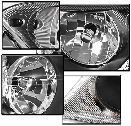 2004-2006 Chrysler Pacifica Replacement Black Headlights with 6.25