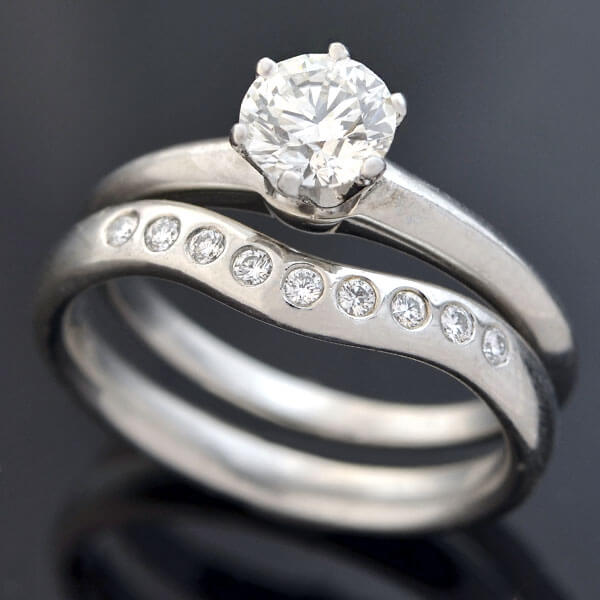 Tiffany & Co. Platinum Diamond Engagement Ring Set 0.73ct - Vintage Estate Jewelry for Proposals, Anniversaries & Special Occasions