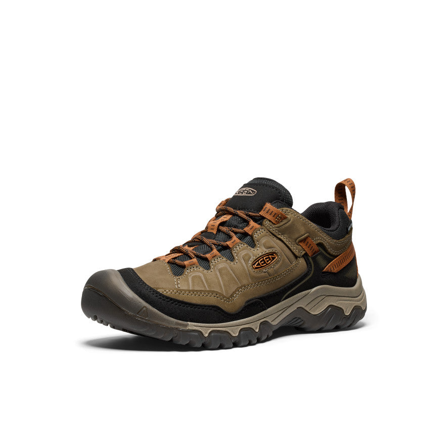 Men's Targhee IV Waterproof Hiking Shoes - Sea Turtle/Roasted Pecan Color | Durable Outdoor Footwear for Trail Running, Camping & Mountain Trekking