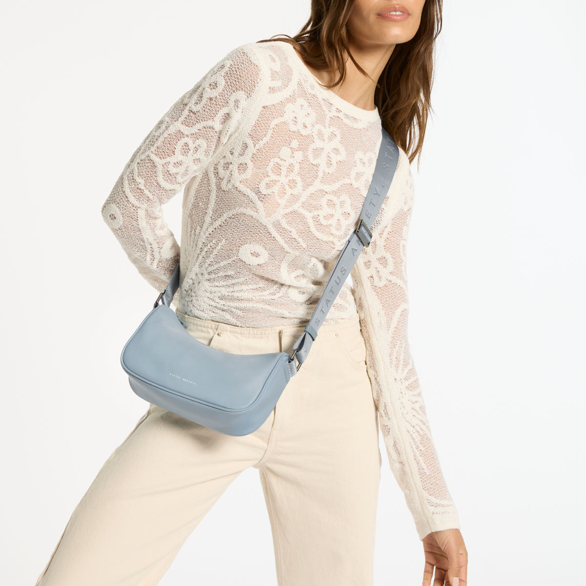 Eco-Friendly Vida Recycled Tote Bag - Soft Blue Color, Sustainable & Stylish for Grocery Shopping, Beach Trips & Everyday Use