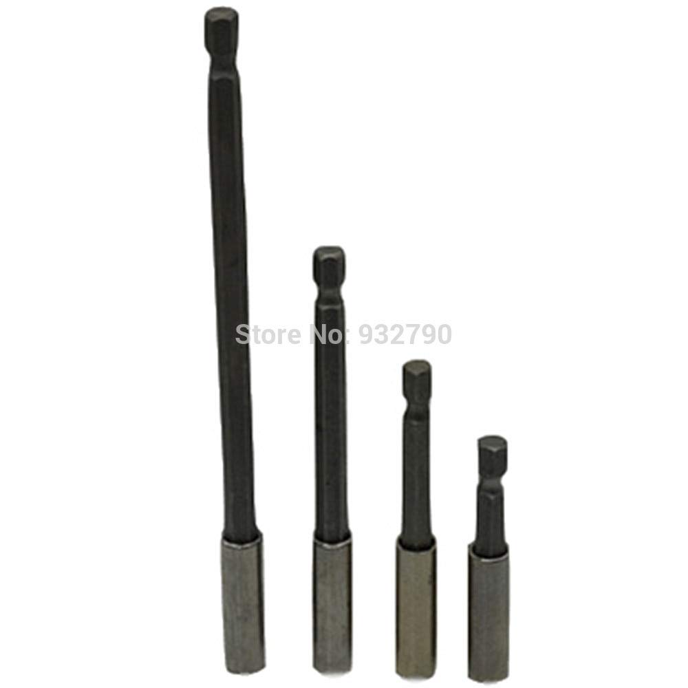 4-Piece Magnetic Screwdriver Set with Extra Long 1/4