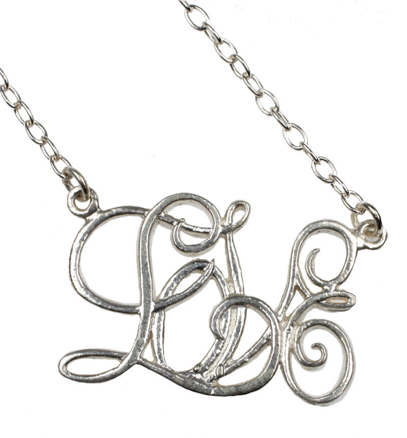 Silver Love Necklace for Women - Romantic Heart Pendant Jewelry Gift for Her - Perfect for Anniversaries, Valentine's Day & Special Occasions