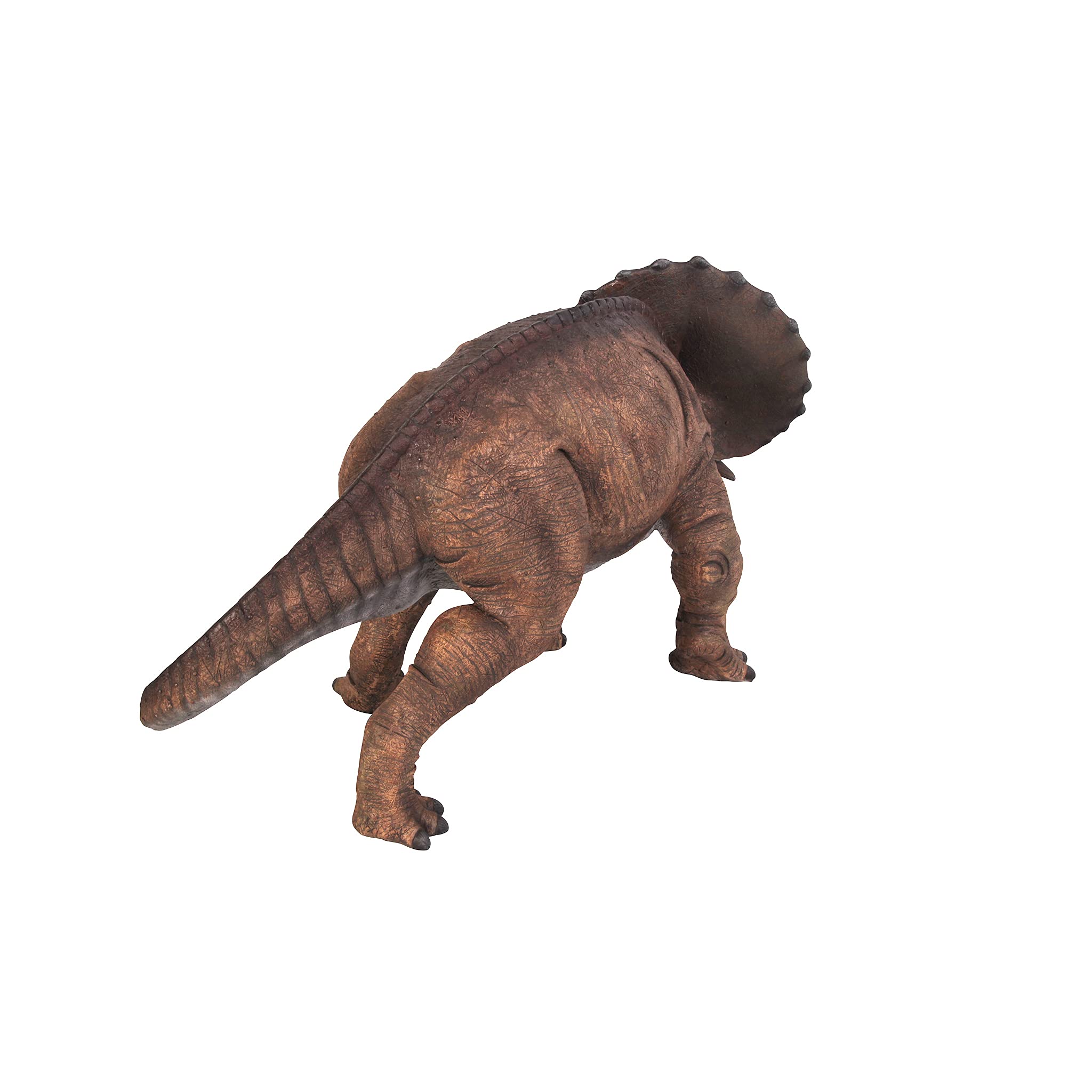 Design Toscano Triceratops Scaled Dinosaur Statue - Lifelike Prehistoric Dinosaur Decor for Home, Office, or Garden - Perfect for Dinosaur Lovers and Jurassic Themed Spaces