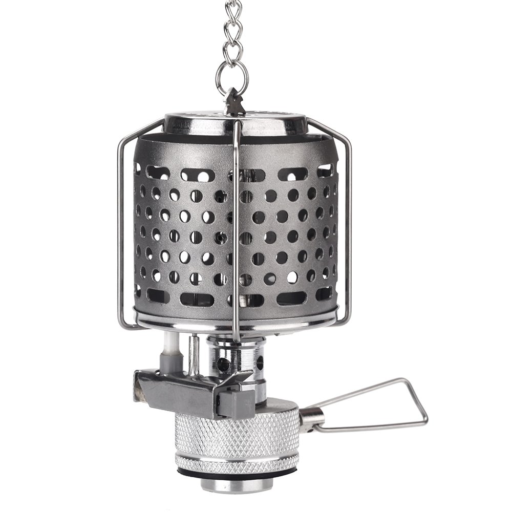 Piezo Lighter - Mini Portable Camping Lantern, Gas Light Tent Lamp with Hanging Hook, Butane Torch for Outdoor Adventures (80LUX) - Perfect for Hiking, Backpacking & Emergency Lighting