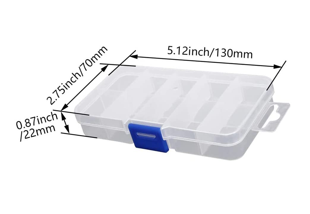 Auniwaig 2-Pack Plastic Tool Organizer Box for Hardware & Jewelry - Portable Storage for DIY & Crafts
