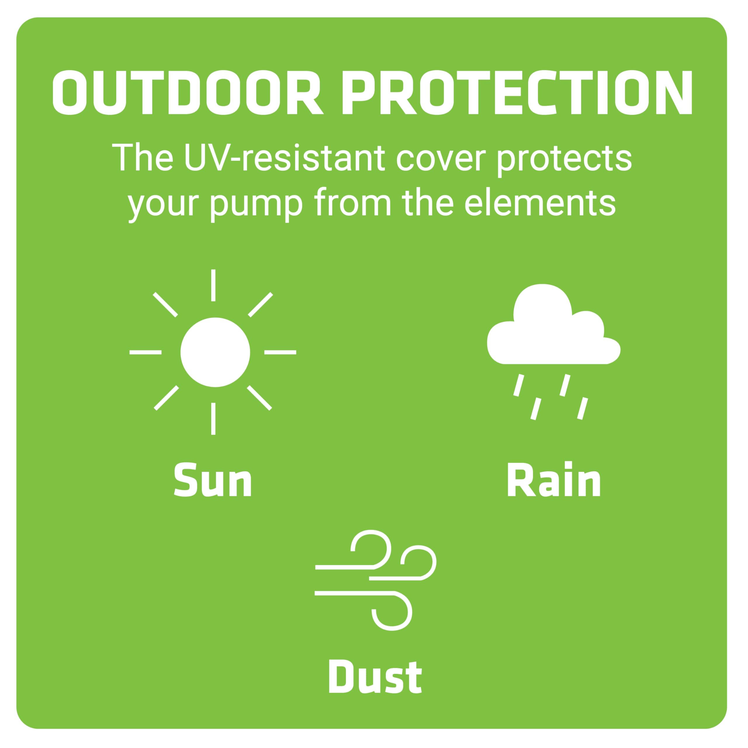 PumpHaus UV-Resistant Above-Ground Water Well Pump Cover - Durable Protection for Pool Pumps & Well Motors | Weatherproof Rust Prevention for Outdoor Use