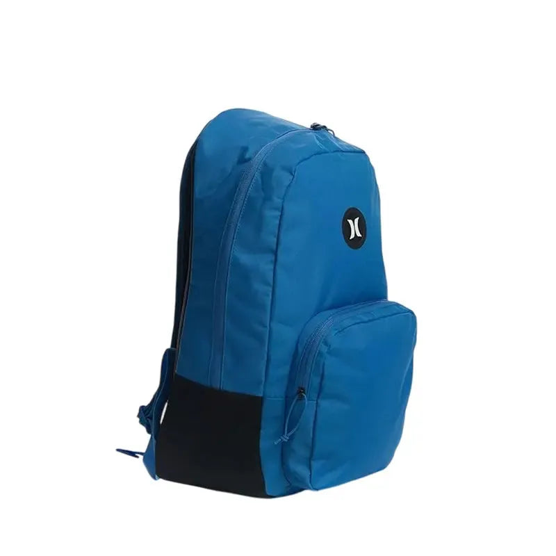 Hurley Bloke II Solid Blue Backpack - Durable & Stylish Daypack for School, Travel, and Outdoor Adventures