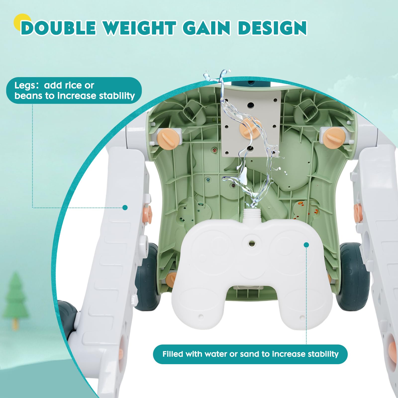 6-in-1 Sit to Stand Baby Walker & Activity Center - Early Learning Push Toy for Toddlers (Girls & Boys) | Perfect for First Steps, Playtime & Developmental Milestones