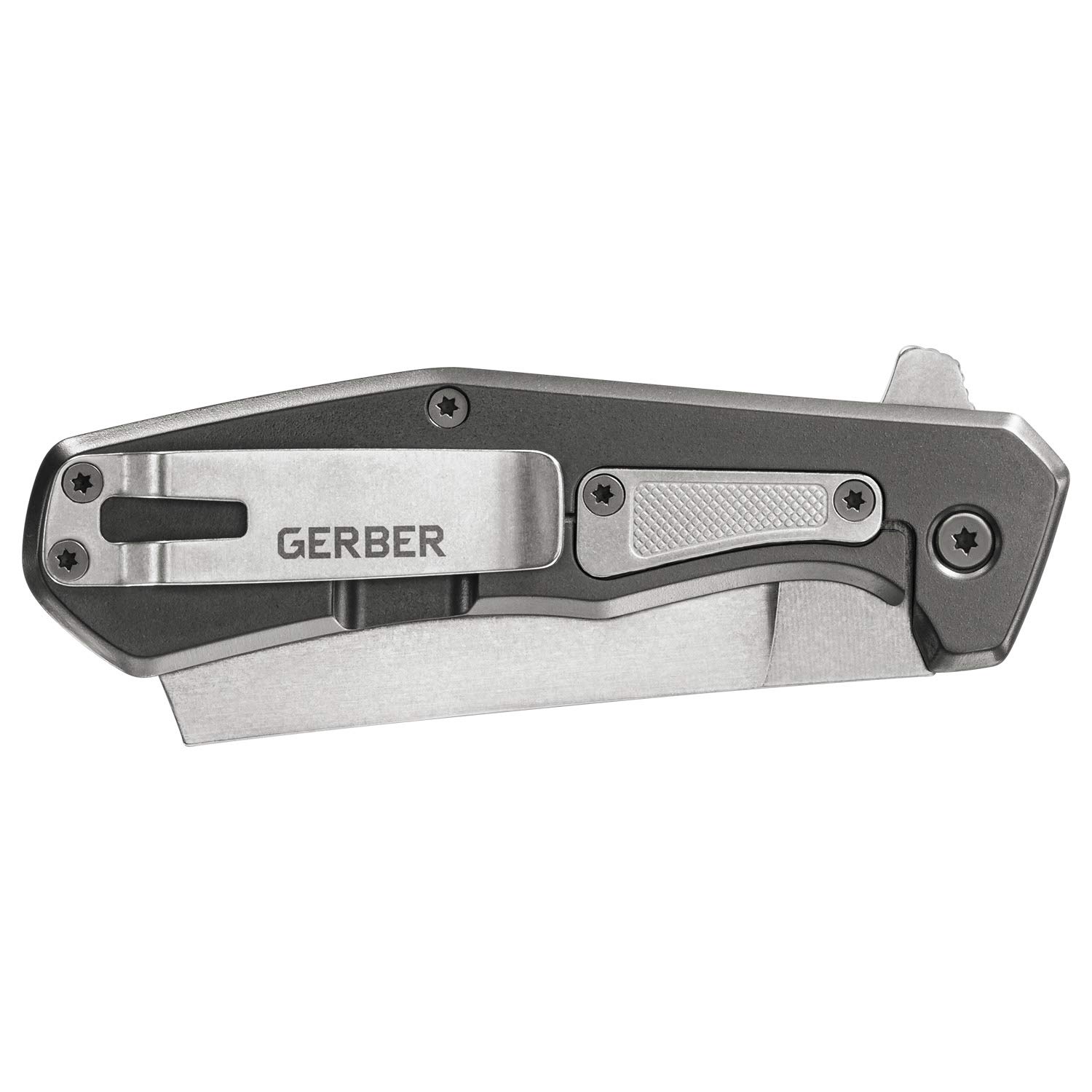 Gerber Gear Asada Folding Cleaver Knife - Compact Red Blade for Outdoor Camping, Survival & Everyday Carry (EDC)