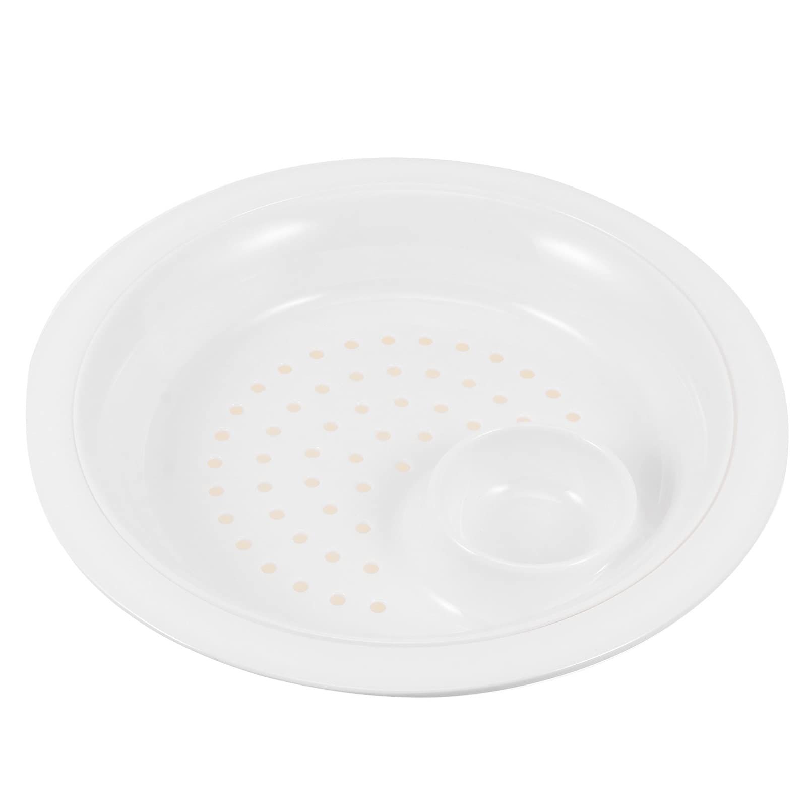 DOITOOL Ceramic Dumpling Plate with Dipping Saucer - 10.5 Inch Japanese Style Sushi, Chips & Salsa Serving Plates for Appetizers, Desserts, Salads and Snacks - Perfect for Parties, Entertaining and Asian Cuisine Dining