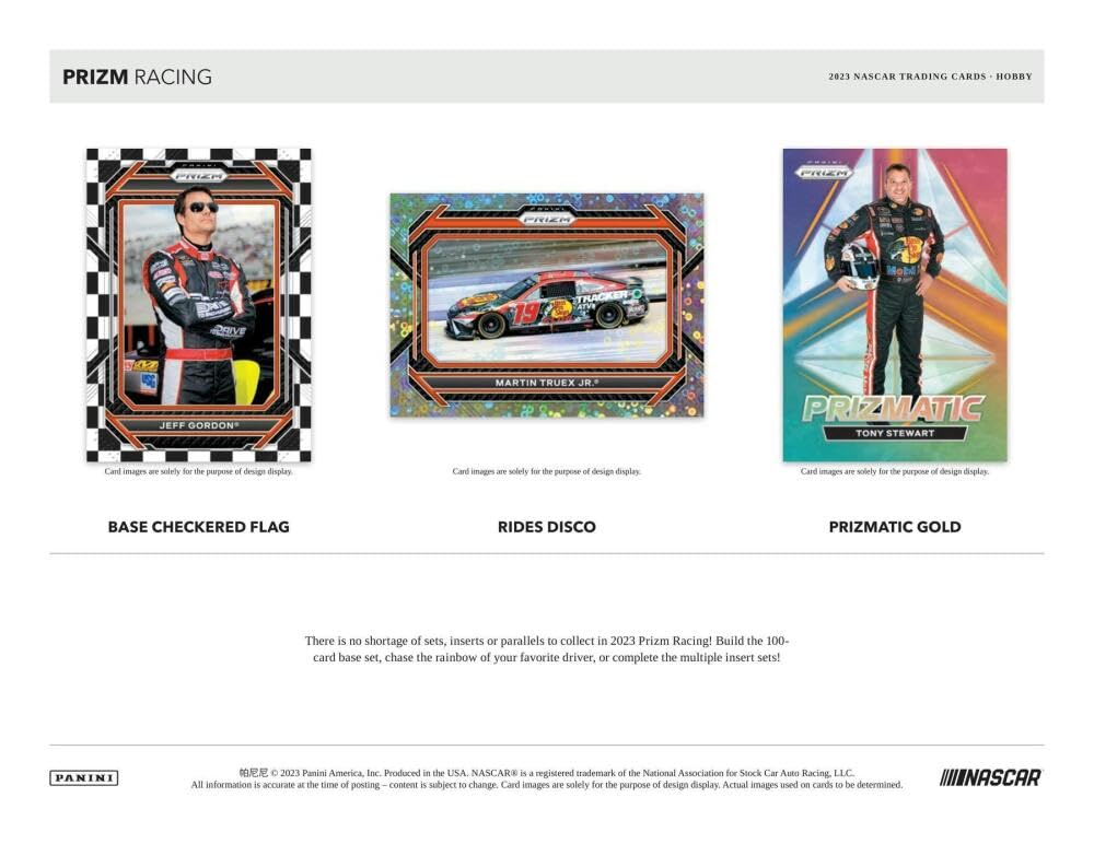 2023 Panini Prizm Racing Hobby Box - Premium Trading Cards for Collectors & Enthusiasts - Perfect for Racing Fans, Card Collectors, and Investment