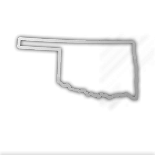 EW Designs Oklahoma State Outline Die Cut Vinyl Decal - 5