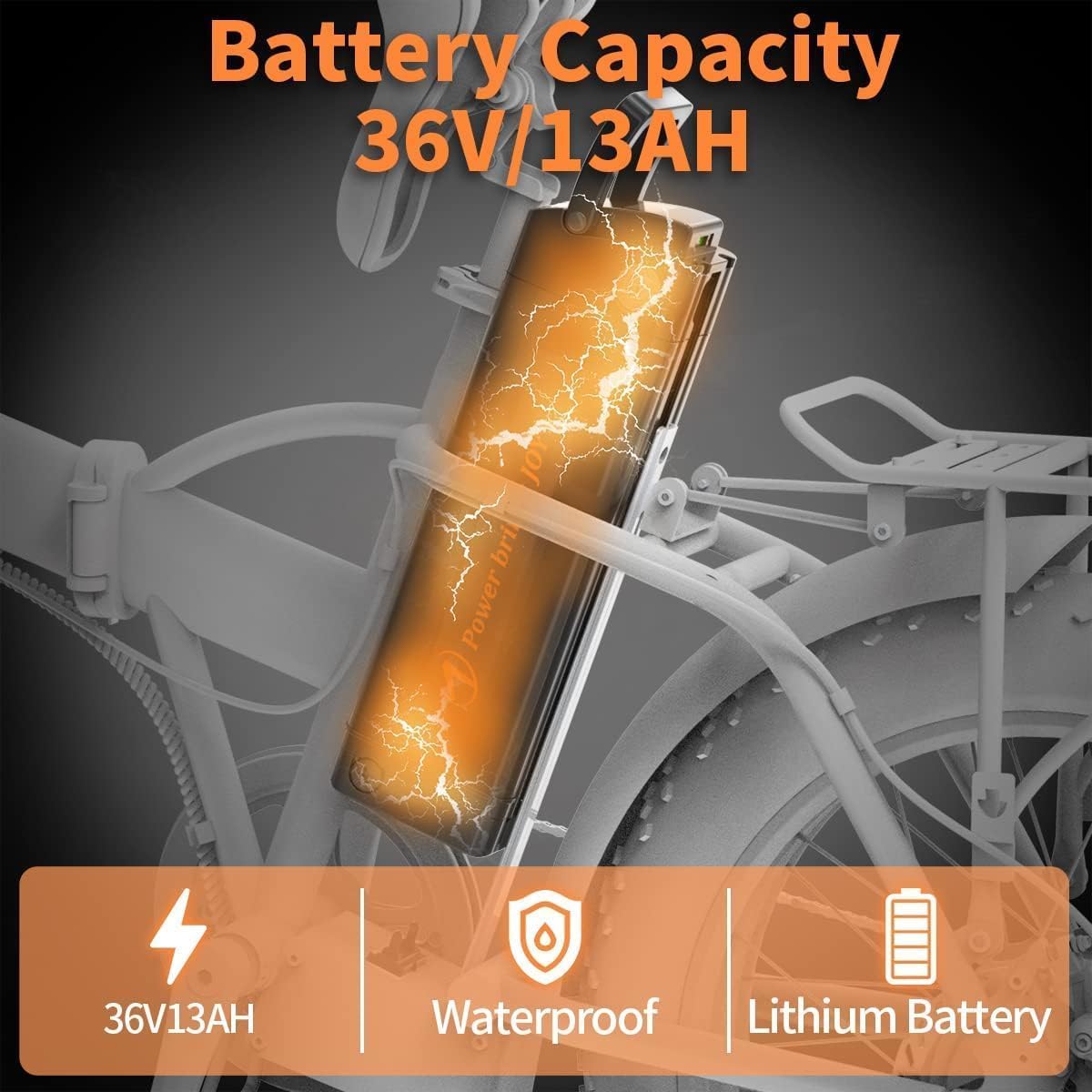 Aostirmotor 500W Folding Electric Bike for Adults - 20