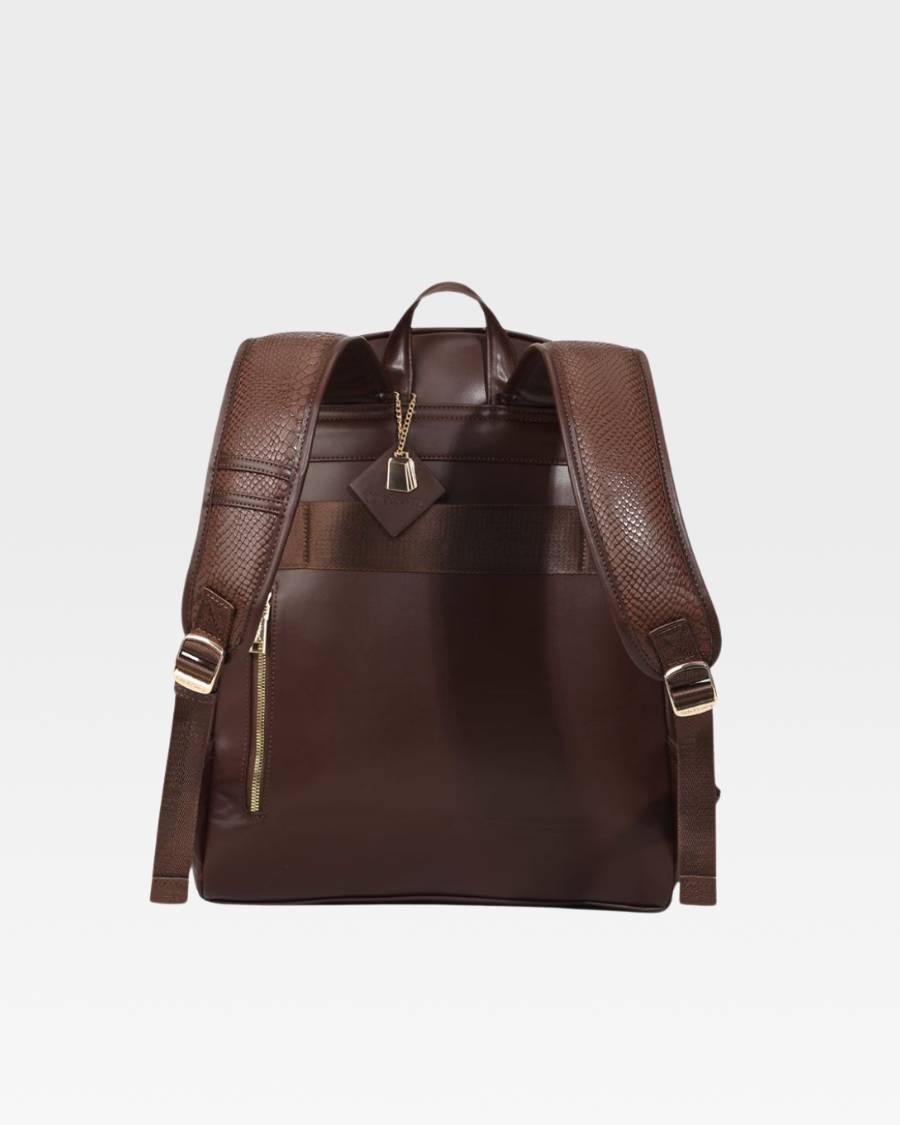 Apollo 1 Tombstone Backpack in Chocolate Brown - Durable Laptop Backpack for College, Travel & Outdoor Adventures