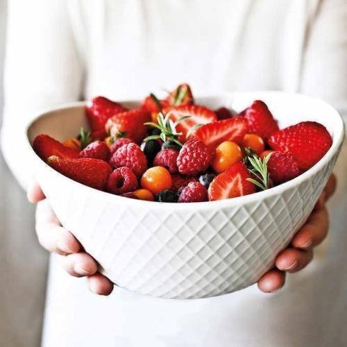 Over and Back 4-Piece Porcelain Serving Bowls Set with Diamond Pattern Design – Microwave, Dishwasher & Oven Safe – White Decorative Bowls for Appetizers, Sides & Dinner – Perfect for Entertaining, Family Gatherings & Holiday Serving