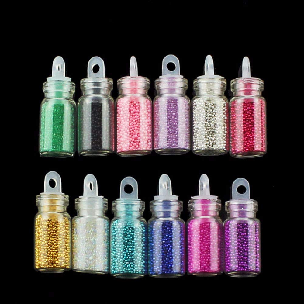 Gradient Mermaid Dazzling Sequins Nail Pearls - Glitter Nail Art Decorations for Manicure | DIY Nail Designs for Parties, Weddings & Special Occasions