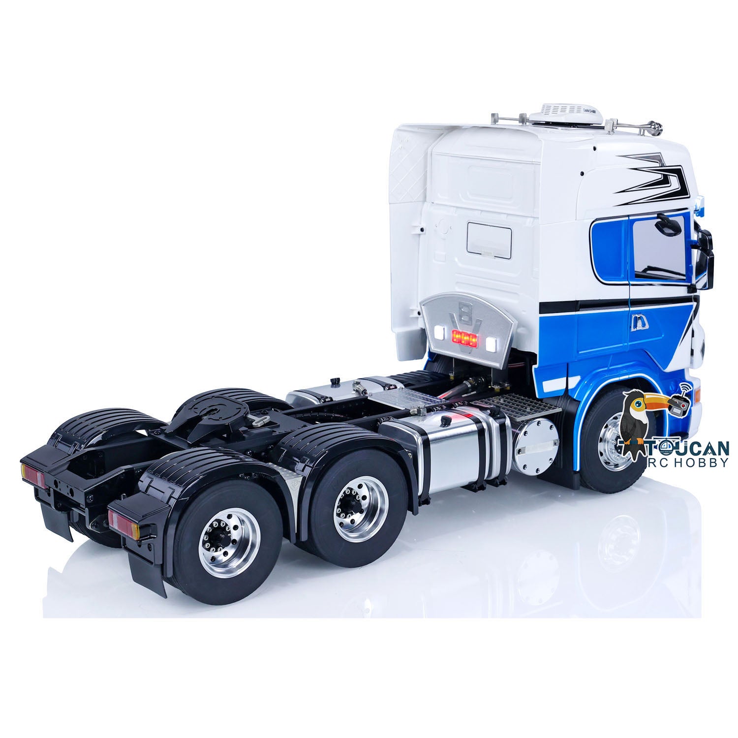 Custom 1/14 Scale LESU 6x6 RC Tractor Truck - Painted & Assembled Radio Control Car with Metal Chassis - Hobby Model with Optional ESC & Servo Motor - Perfect for Off-Road Racing, Crawling & Collector Displays