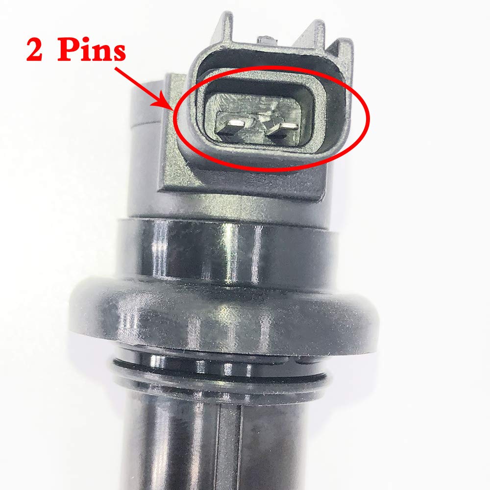 High Performance Motorcycle Ignition Coil Compatible with Yamaha FX FZ1 Nytro RS RX SR Viper 1000 L/X/M/STX YZF R1 R6 WR250 (1999-2017 Models) - Direct Replacement for F6T568 (4-Pack) - Perfect for Off-Road, Street Racing & Motorcycle Maintenance