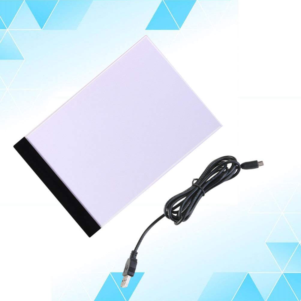 Exceart LED Light Drawing Pad for Kids - A4 Thin Copy Board with Bright LED Lamp, Desk ID Holder & Keychain - Digital Projector & Drawing Tablet for Whiteboard - Perfect for Art, Learning & Creative Play at Home or School