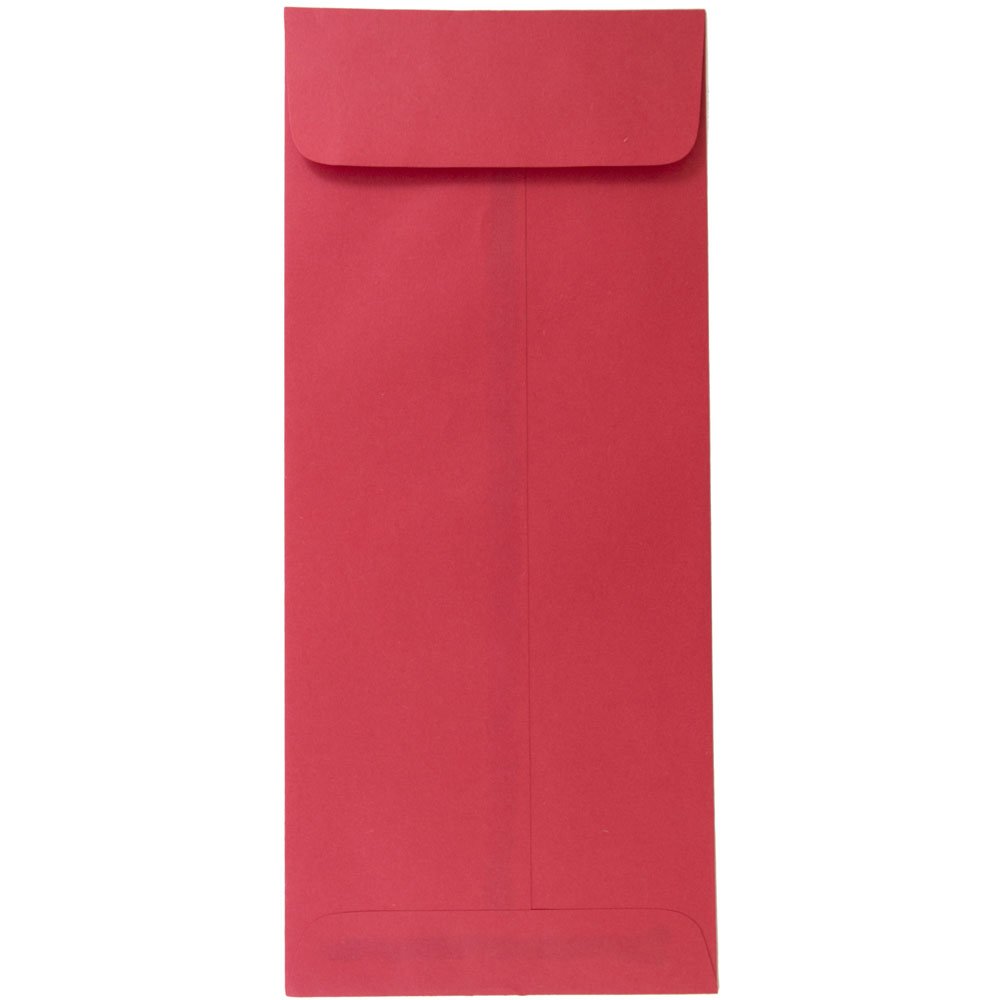 JAM PAPER #14 Policy Business Colored Envelopes - 5 x 11.5 Inches - Red Recycled Paper - Bulk Pack of 500 - Perfect for Office Mailing, Business Correspondence & Eco-Friendly Stationery